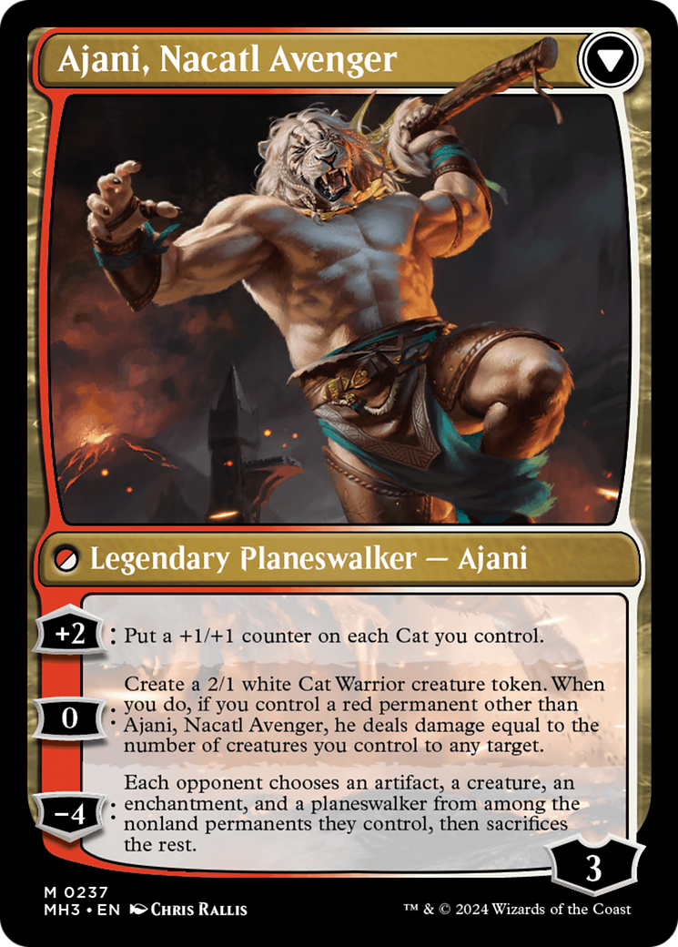 Ajani, Nacatl Pariah // Ajani, Nacatl Avenger [Modern Horizons 3] | Tables and Towers