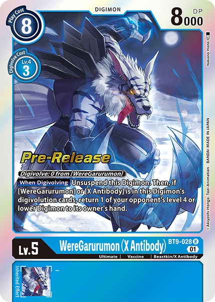 WereGarurumon (X Antibody) [BT9-028] [X Record Pre-Release Promos] | Tables and Towers