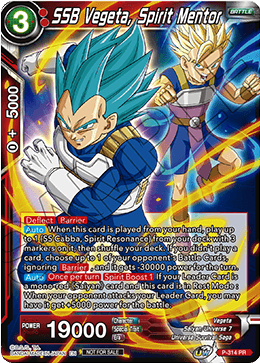 SSB Vegeta, Spirit Mentor (P-314) [Tournament Promotion Cards] | Tables and Towers