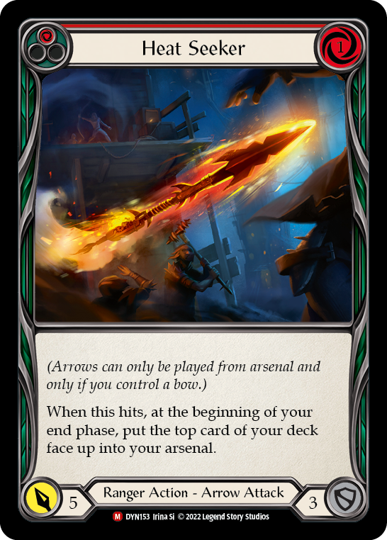 Heat Seeker [DYN153] (Dynasty)  Cold Foil | Tables and Towers