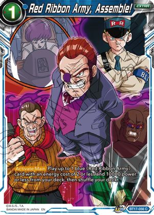 Red Ribbon Army, Assemble! (BT17-056) [Ultimate Squad] | Tables and Towers