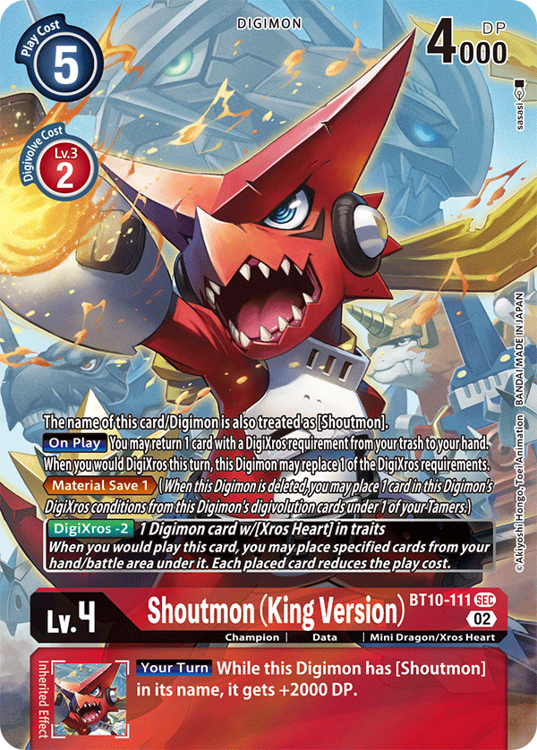 Shoutmon (King Version) [BT10-111] (Alternate Art) [Xros Encounter] | Tables and Towers