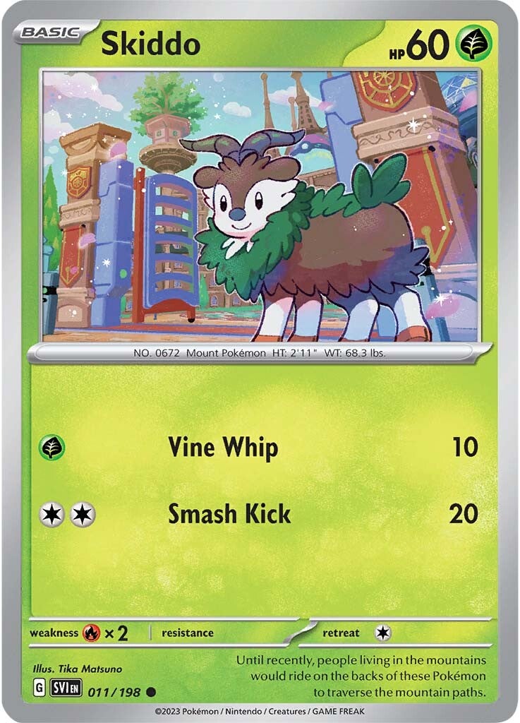 Skiddo (011/198) [Scarlet & Violet: Base Set] | Tables and Towers