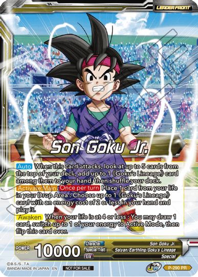 Son Goku Jr. // SS Son Goku Jr., Scion of the Lineage (P-290) [Promotion Cards] | Tables and Towers