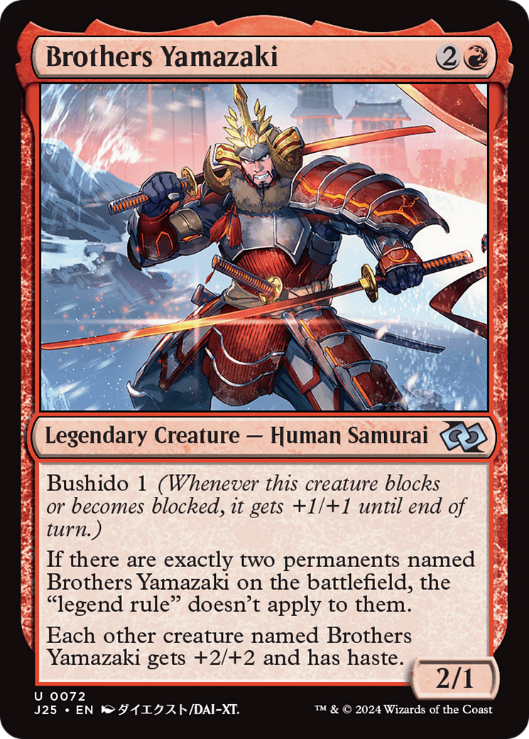 Brothers Yamazaki (72 Swords) (Anime) [Foundations Jumpstart] | Tables and Towers