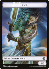 Phyrexian Goblin // Cat Double-Sided Token [Phyrexia: All Will Be One Tokens] | Tables and Towers