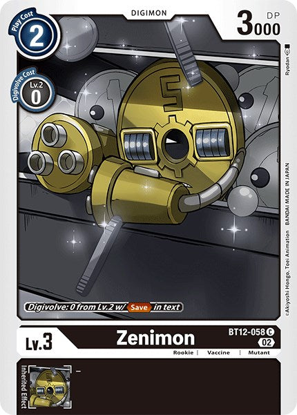 Zenimon [BT12-058] [Across Time] | Tables and Towers