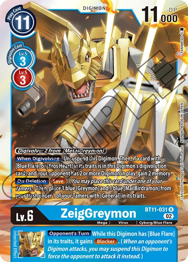 ZeigGreymon [BT11-031] [Dimensional Phase] | Tables and Towers