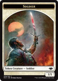 Soldier (004) // Wrenn and Six Emblem (021) Double-Sided Token [Modern Horizons Tokens] | Tables and Towers