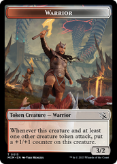 Warrior // Spirit (13) Double-Sided Token [March of the Machine Tokens] | Tables and Towers