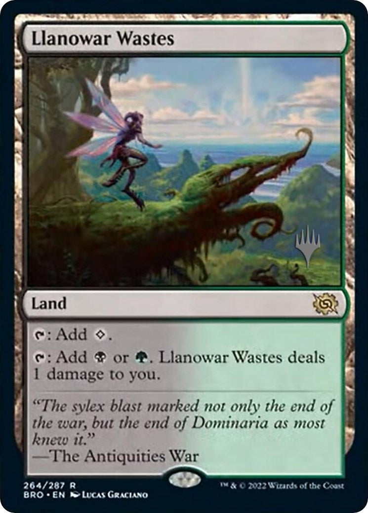 Llanowar Wastes (Promo Pack) [The Brothers' War Promos] | Tables and Towers