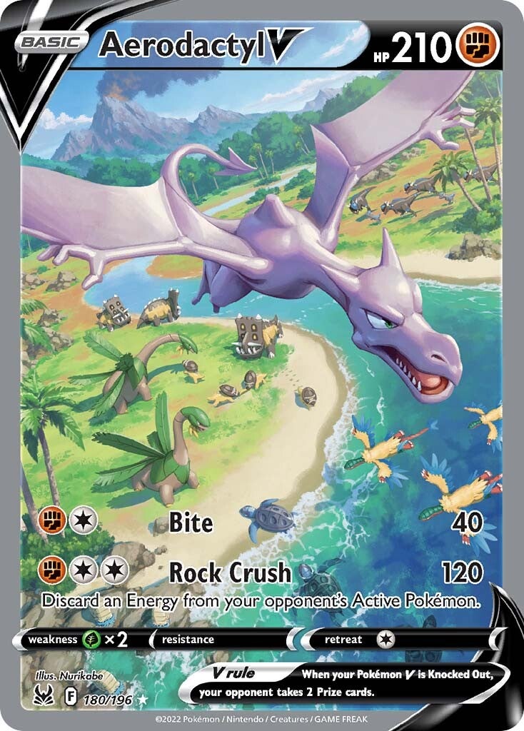 Aerodactyl V (180/196) [Sword & Shield: Lost Origin] | Tables and Towers