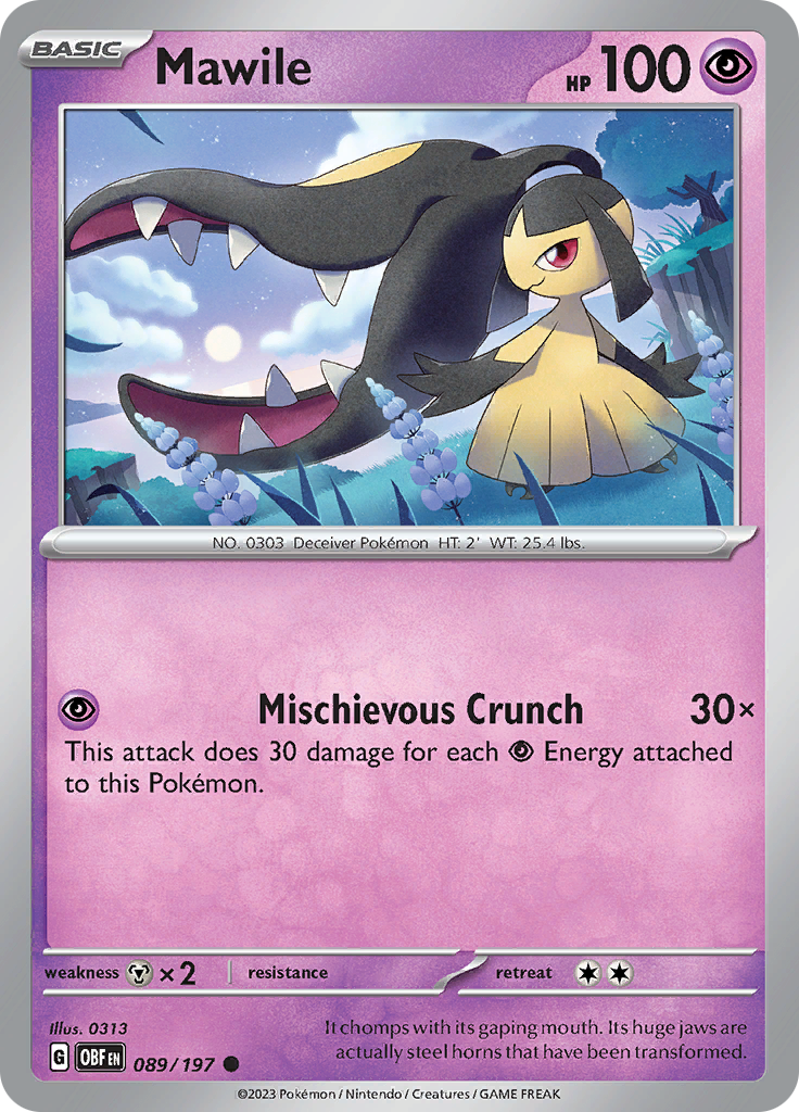 Mawile (089/197) [Scarlet & Violet: Obsidian Flames] | Tables and Towers