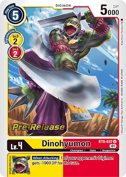 Dinohyumon [BT8-037] [New Awakening Pre-Release Cards] | Tables and Towers