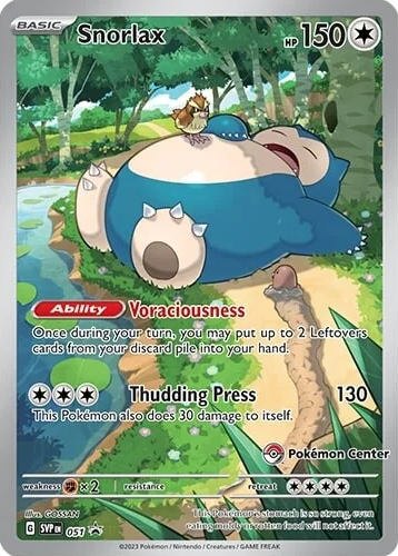 Snorlax (051) (Pokemon Center) [Scarlet & Violet: Black Star Promos] | Tables and Towers