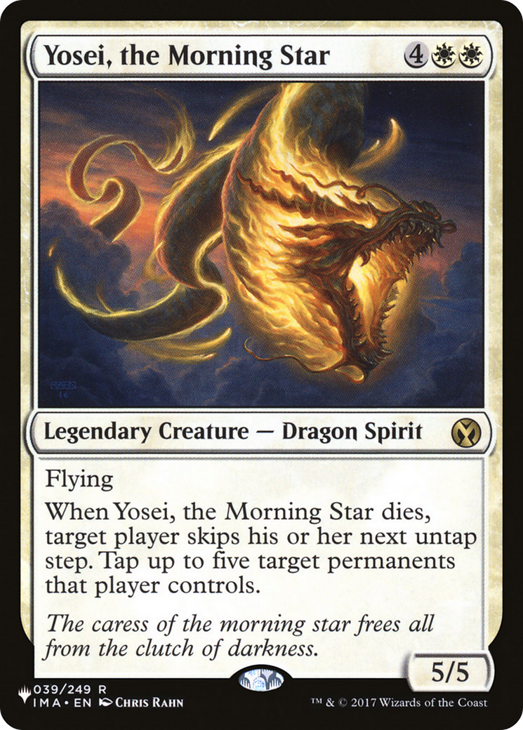 Yosei, the Morning Star [The List Reprints] | Tables and Towers