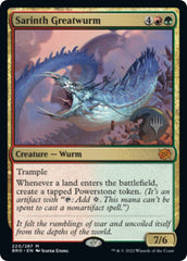 Sarinth Greatwurm (Promo Pack) [The Brothers' War Promos] | Tables and Towers