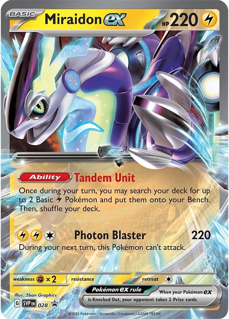 Miraidon ex (028) [Scarlet & Violet: Black Star Promos] | Tables and Towers