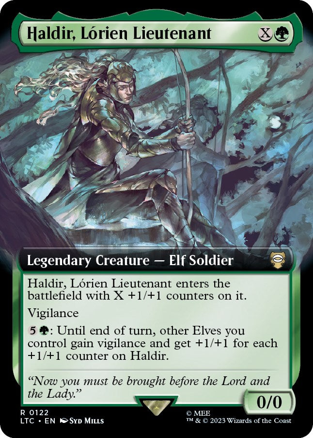 Haldir, Lorien Lieutenant (Extended Art) [The Lord of the Rings: Tales of Middle-Earth Commander] | Tables and Towers