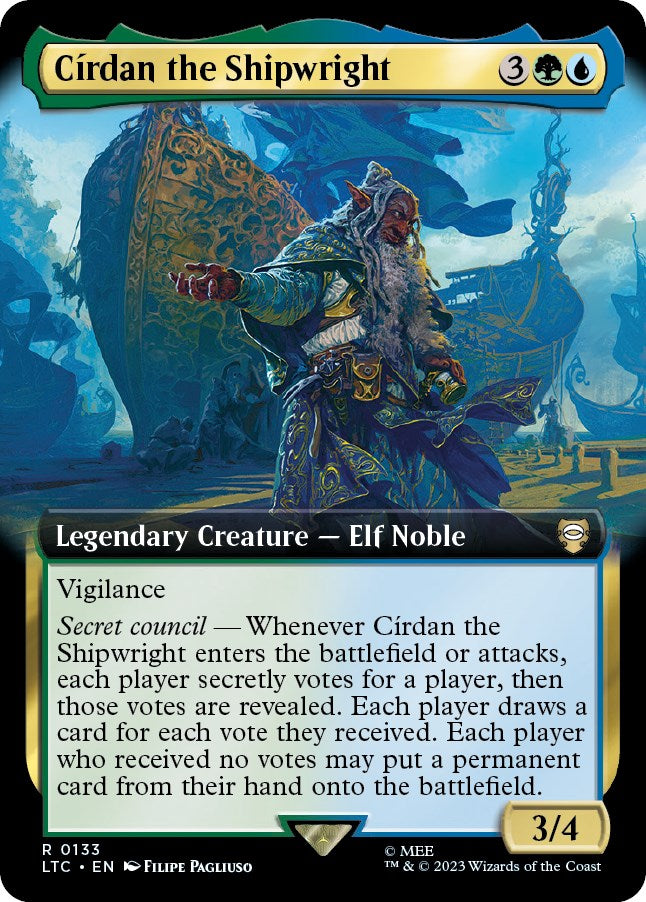 Cirdan the Shipwright (Extended Art) [The Lord of the Rings: Tales of Middle-Earth Commander] | Tables and Towers