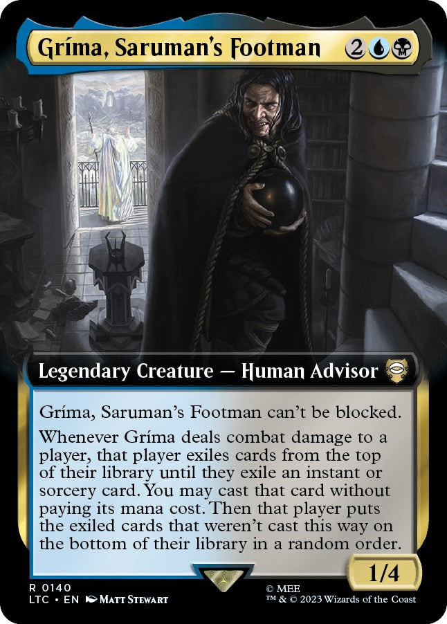 Grima, Saruman's Footman (Extended Art) [The Lord of the Rings: Tales of Middle-Earth Commander] | Tables and Towers