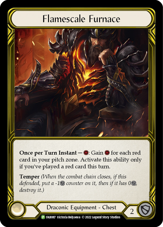 Flamescale Furnace (Golden) [FAB087] (Promo)  Cold Foil | Tables and Towers