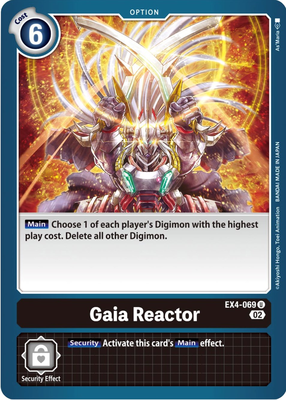 Gaia Reactor [EX4-069] [Alternative Being Booster] | Tables and Towers