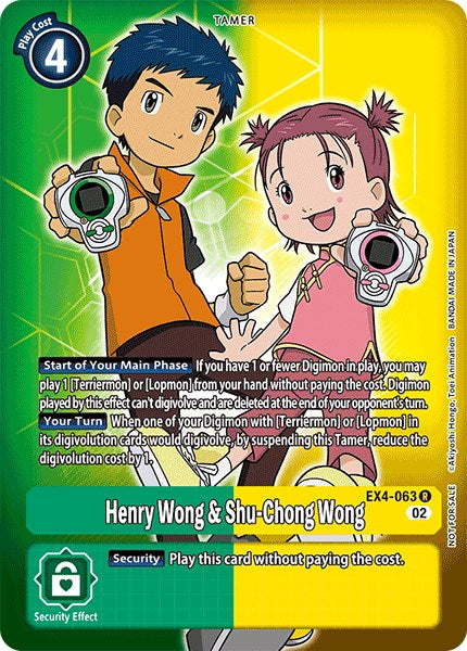 Henry Wong & Shu-Chong Wong [EX4-063] (Alternate Art) [Alternative Being Booster] | Tables and Towers