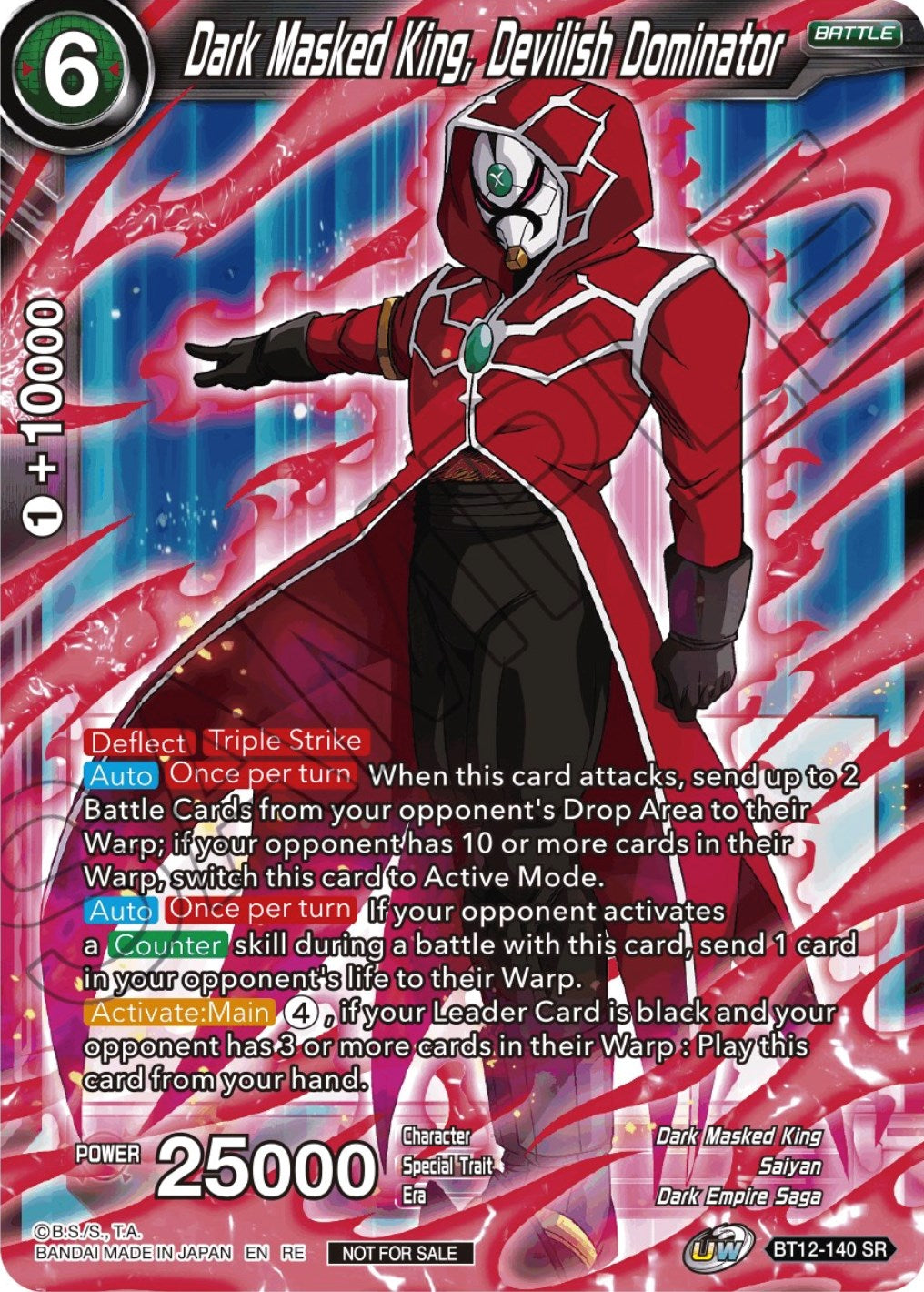 Dark Masked King, Devilish Dominator (Championship Selection Pack 2023 Vol.2) (Silver Foil) (BT12-140) [Tournament Promotion Cards] | Tables and Towers