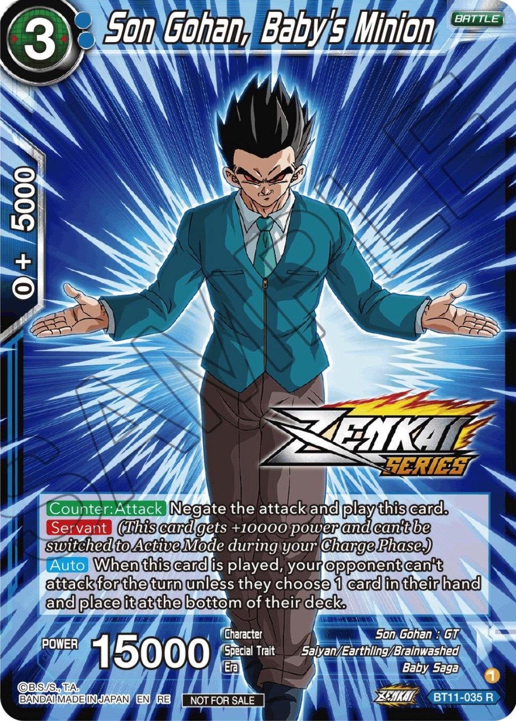 Son Gohan, Baby's Minion (Event Pack 12) (BT11-035) [Tournament Promotion Cards] | Tables and Towers