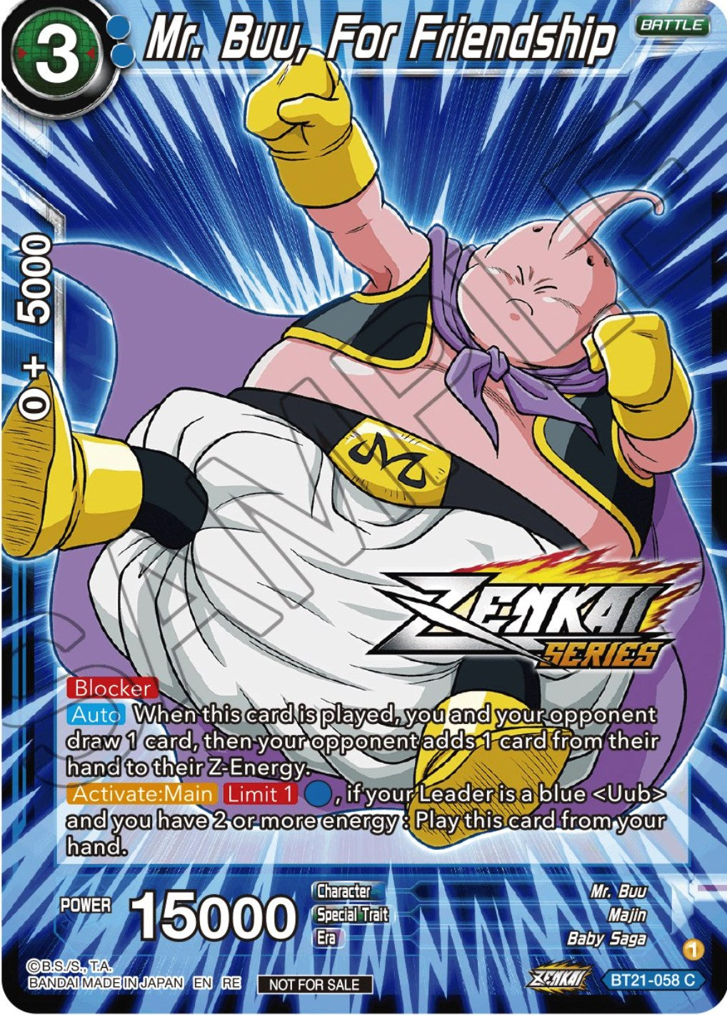 Mr. Buu, For Friendship (Event Pack 12) (BT21-058) [Tournament Promotion Cards] | Tables and Towers