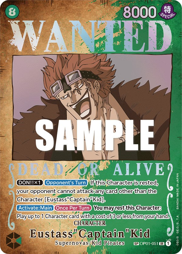 Eustass"Captain"Kid (Wanted Poster) [Pillars of Strength] | Tables and Towers