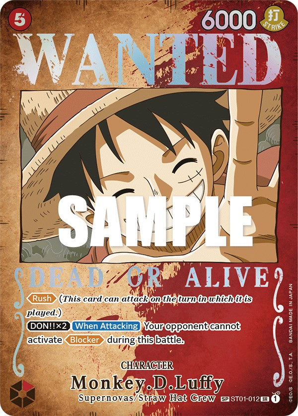 Monkey.D.Luffy (Wanted Poster) [Pillars of Strength] | Tables and Towers