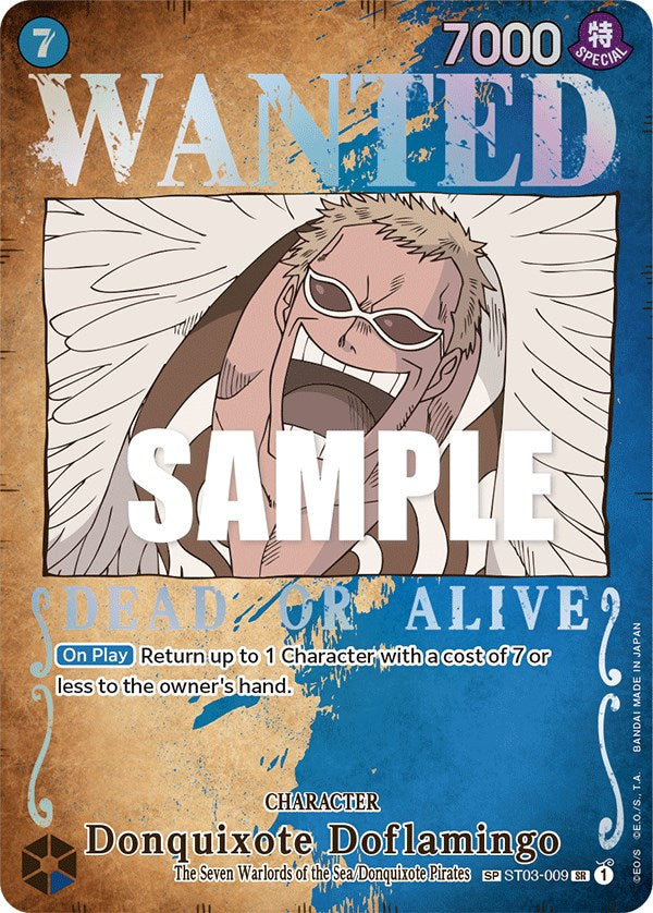 Donquixote Doflamingo (Wanted Poster) [Pillars of Strength] | Tables and Towers