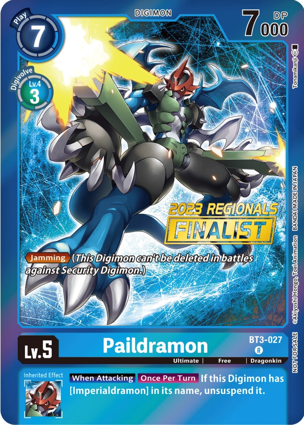 Paildramon [BT3-027] (2023 Regionals Finalist) [Release Special Booster Promos] | Tables and Towers