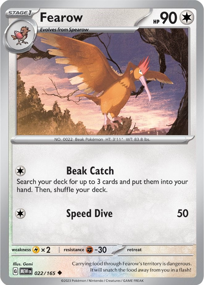 Fearow (022/165) [Scarlet & Violet: 151] | Tables and Towers