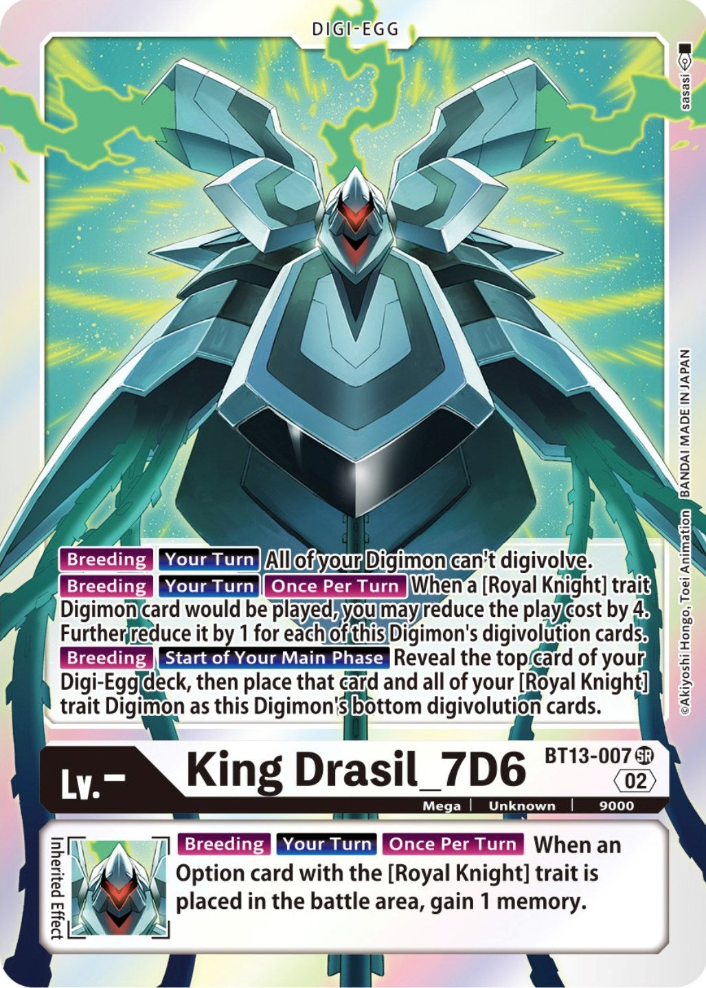 King Drasil_7D6 [BT13-007] [Versus Royal Knights Booster] | Tables and Towers