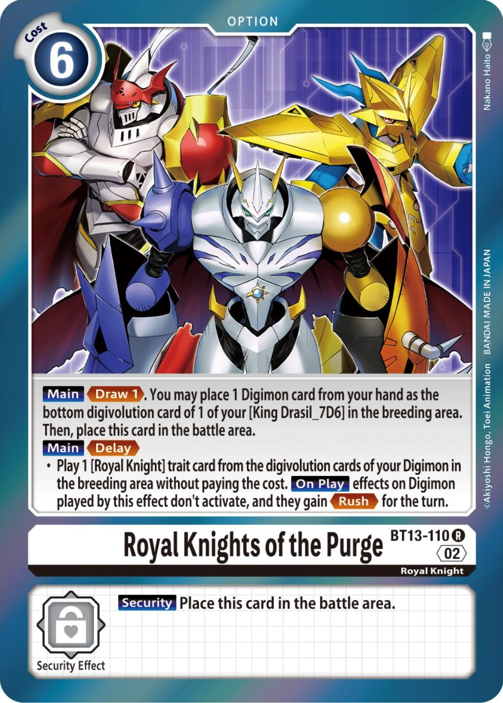 Royal Knights of the Purge [BT13-110] [Versus Royal Knights Booster] | Tables and Towers