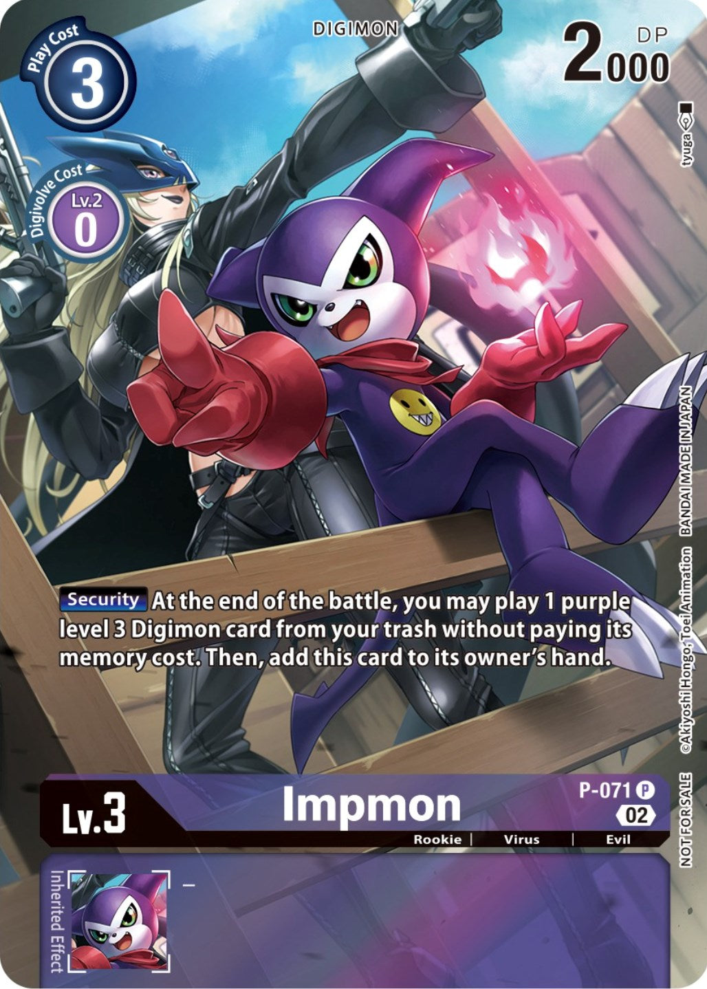 Impmon [P-071] (Official Tournament Pack Vol. 10) [Promotional Cards] | Tables and Towers