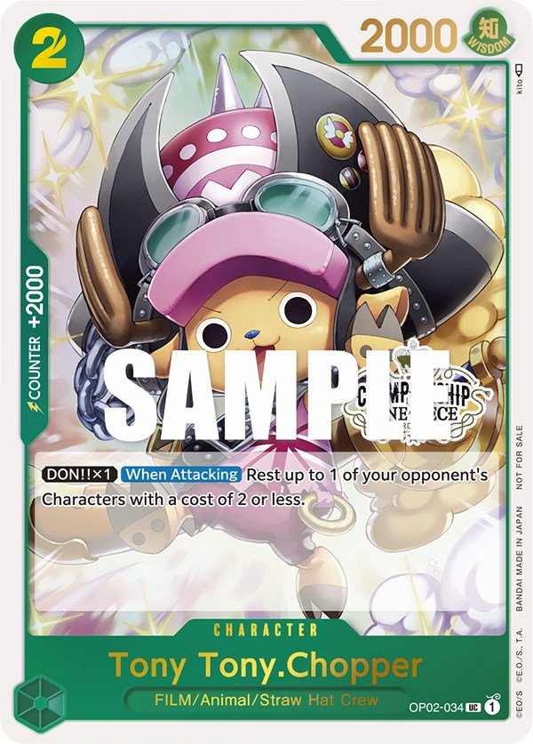 Tony Tony.Chopper (Store Championship Participation Pack) [One Piece Promotion Cards] | Tables and Towers