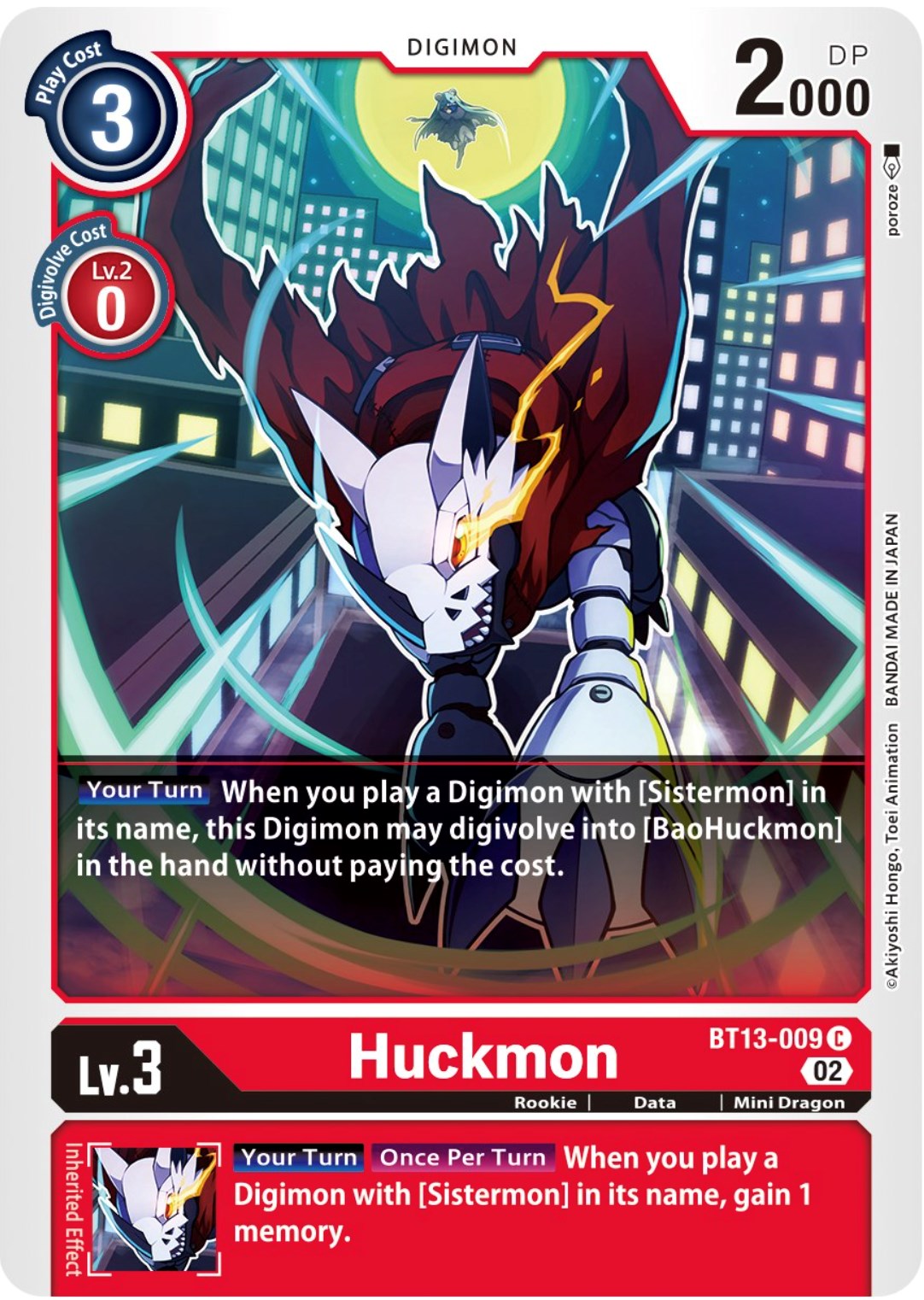 Huckmon [BT13-009] [Versus Royal Knights Booster] | Tables and Towers