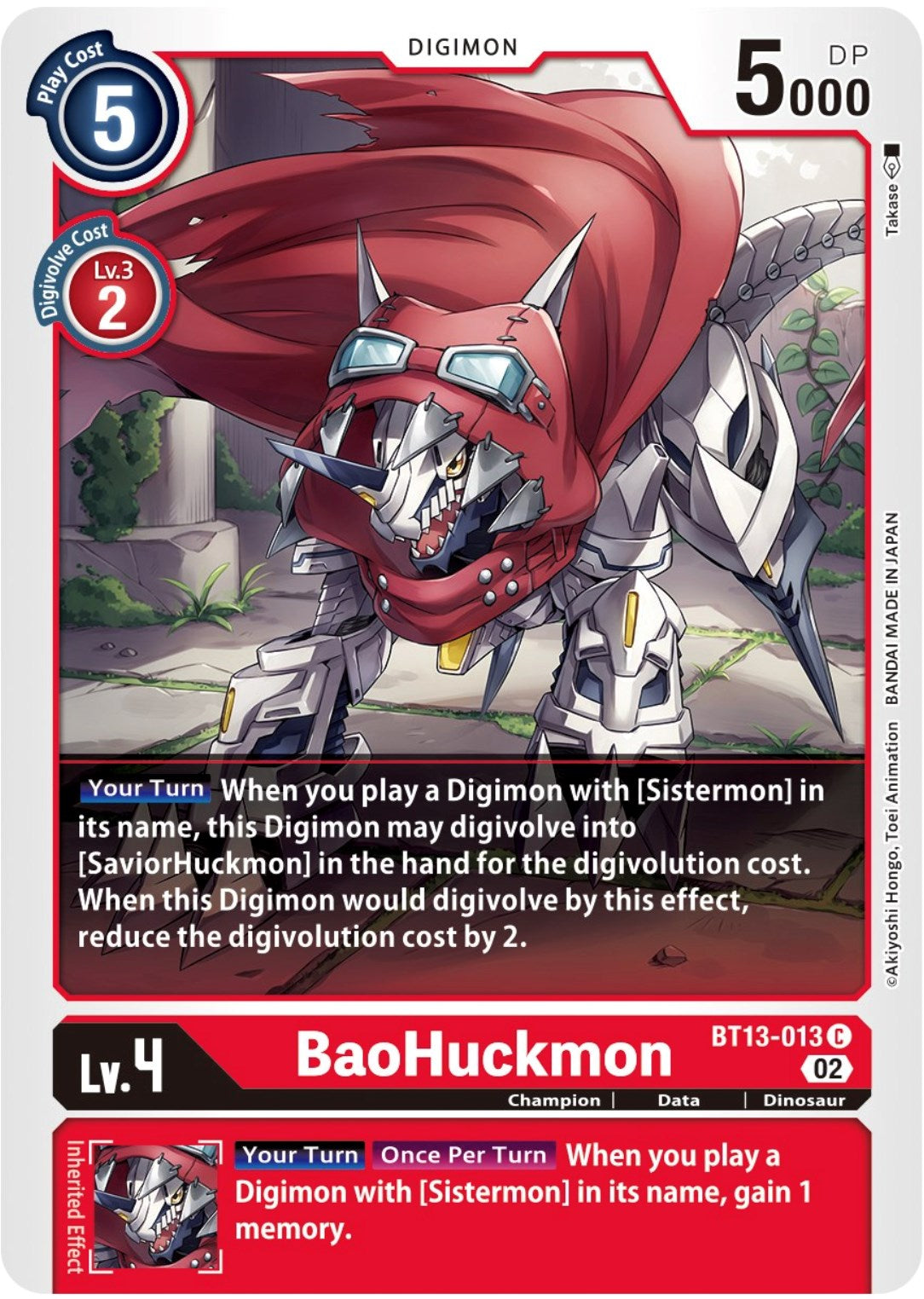 BaoHuckmon [BT13-013] [Versus Royal Knights Booster] | Tables and Towers