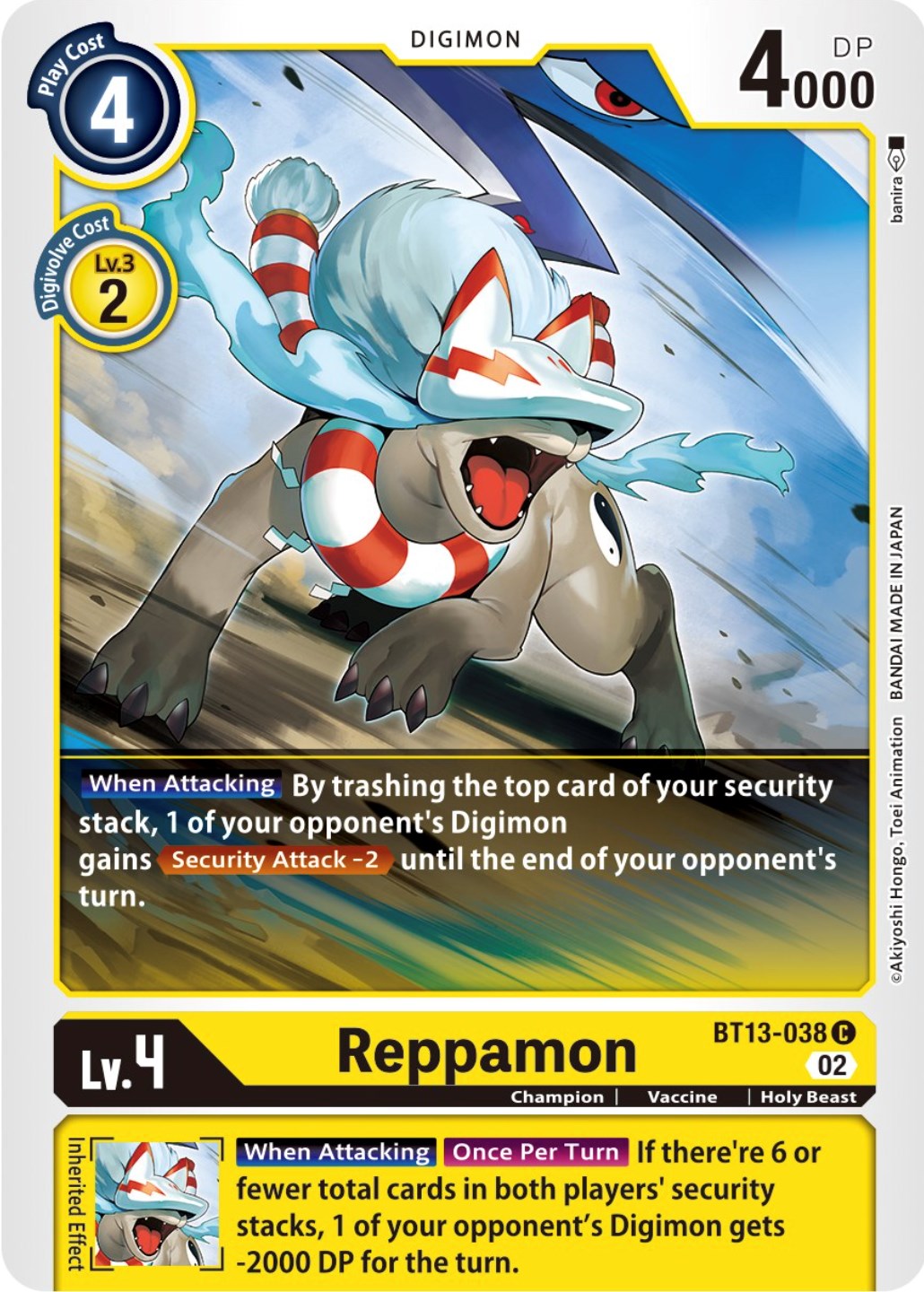 Reppamon [BT13-038] [Versus Royal Knights Booster] | Tables and Towers