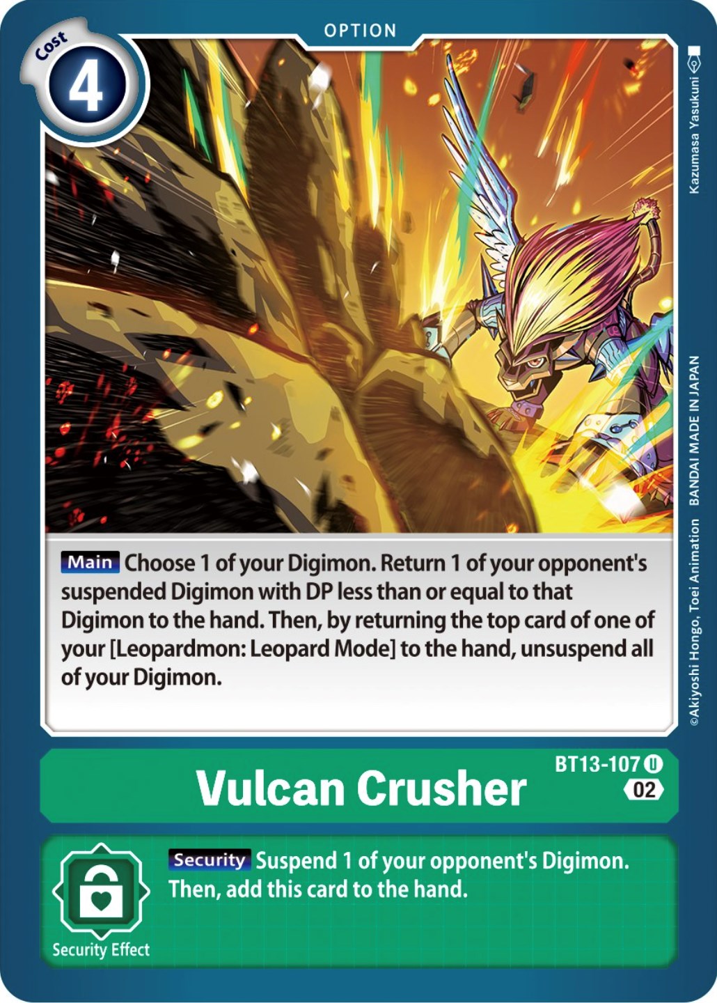 Vulcan Crusher [BT13-107] [Versus Royal Knights Booster] | Tables and Towers