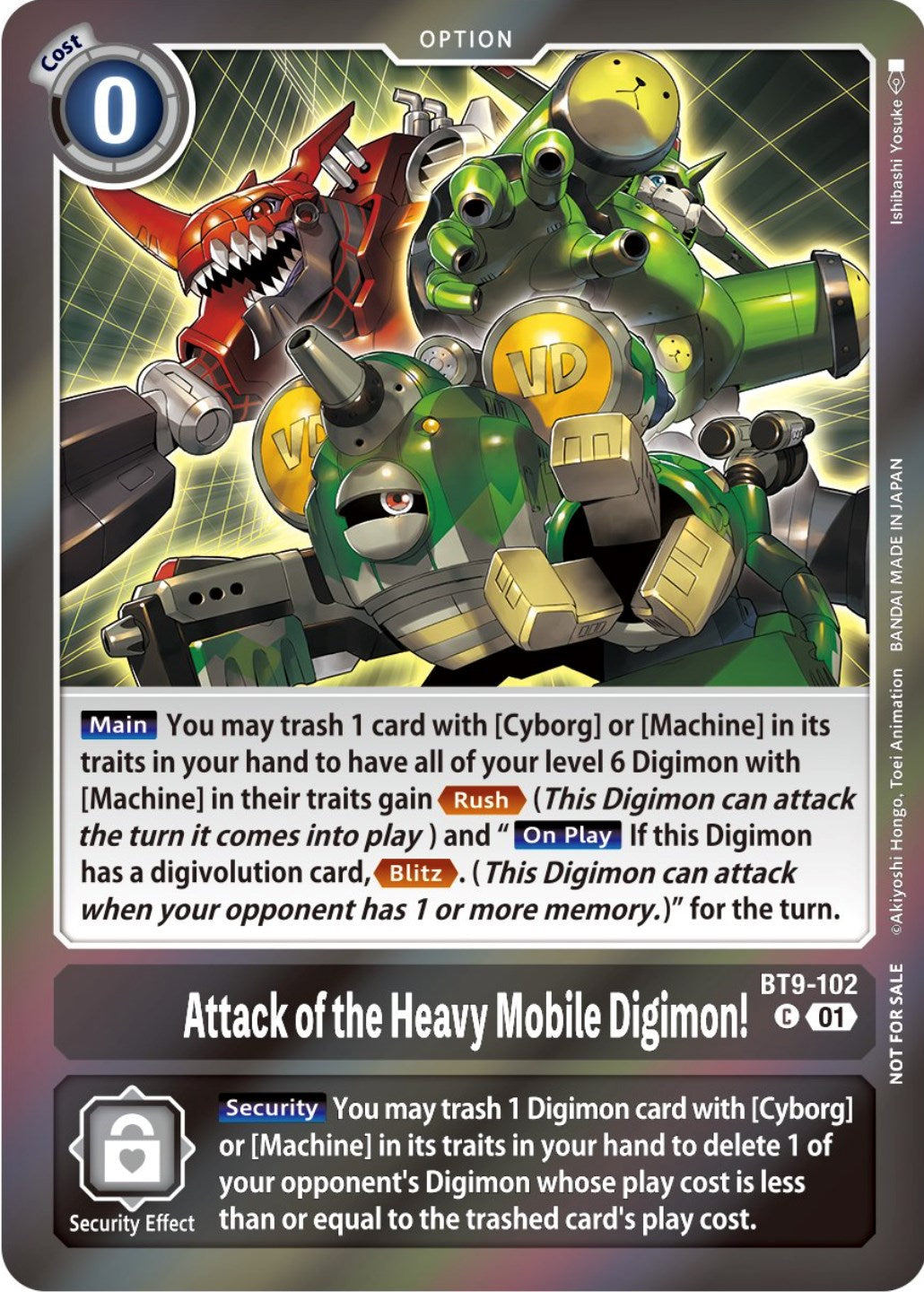 Attack of the Heavy Mobile Digimon! [BT9-102] (Event Pack 5) [X Record Promos] | Tables and Towers