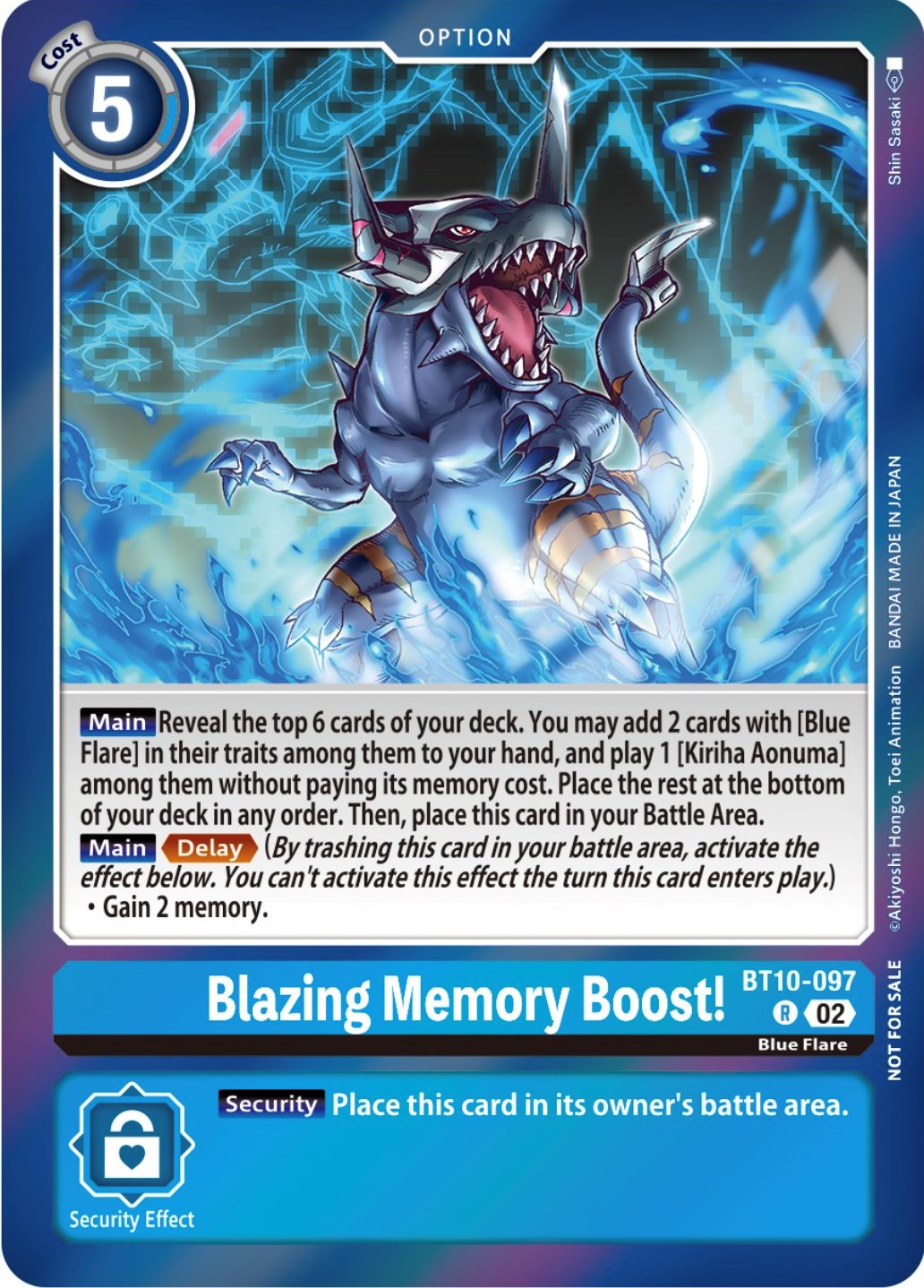 Blazing Memory Boost! [BT10-097] (Event Pack 5) [Xros Encounter Promos] | Tables and Towers