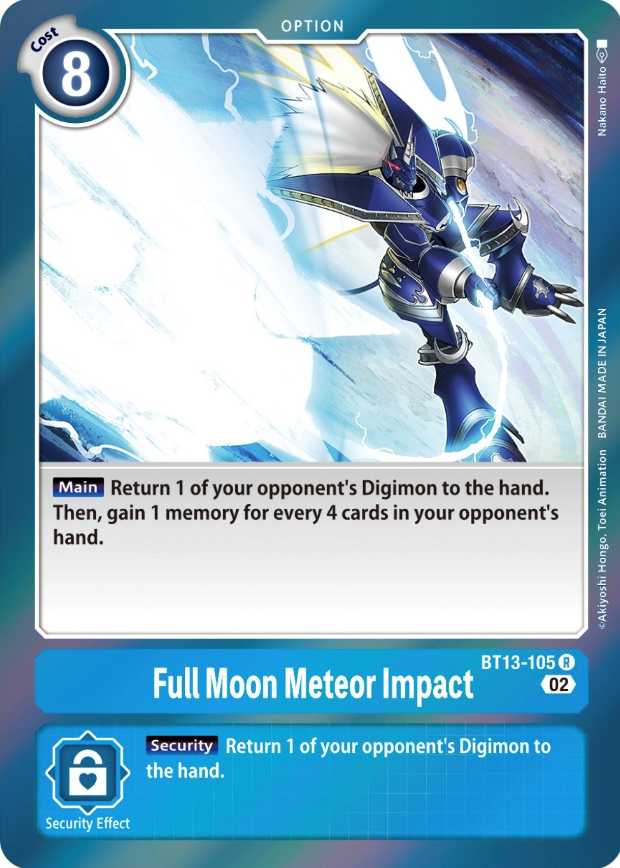 Full Moon Meteor Impact [BT13-105] [Versus Royal Knights Booster] | Tables and Towers