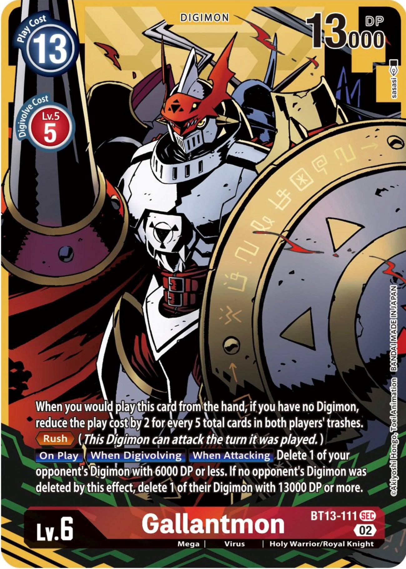 Gallantmon [BT13-111] (Alternate Art) [Versus Royal Knights Booster] | Tables and Towers