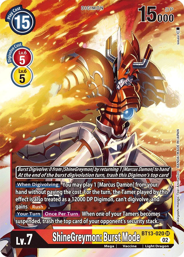 Shinegreymon: Burst Mode [BT13-020] [Versus Royal Knights Booster] | Tables and Towers