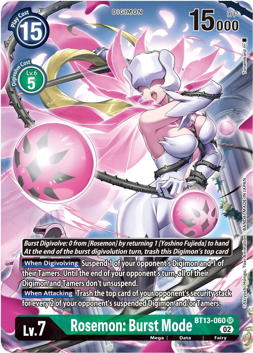 Rosemon: Burst Mode [BT13-060] (Alternate Art) [Versus Royal Knights Booster] | Tables and Towers